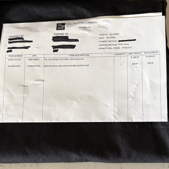 Saint Laurent Classic Black Leather Tote and Wallet - Picture 2 of 16